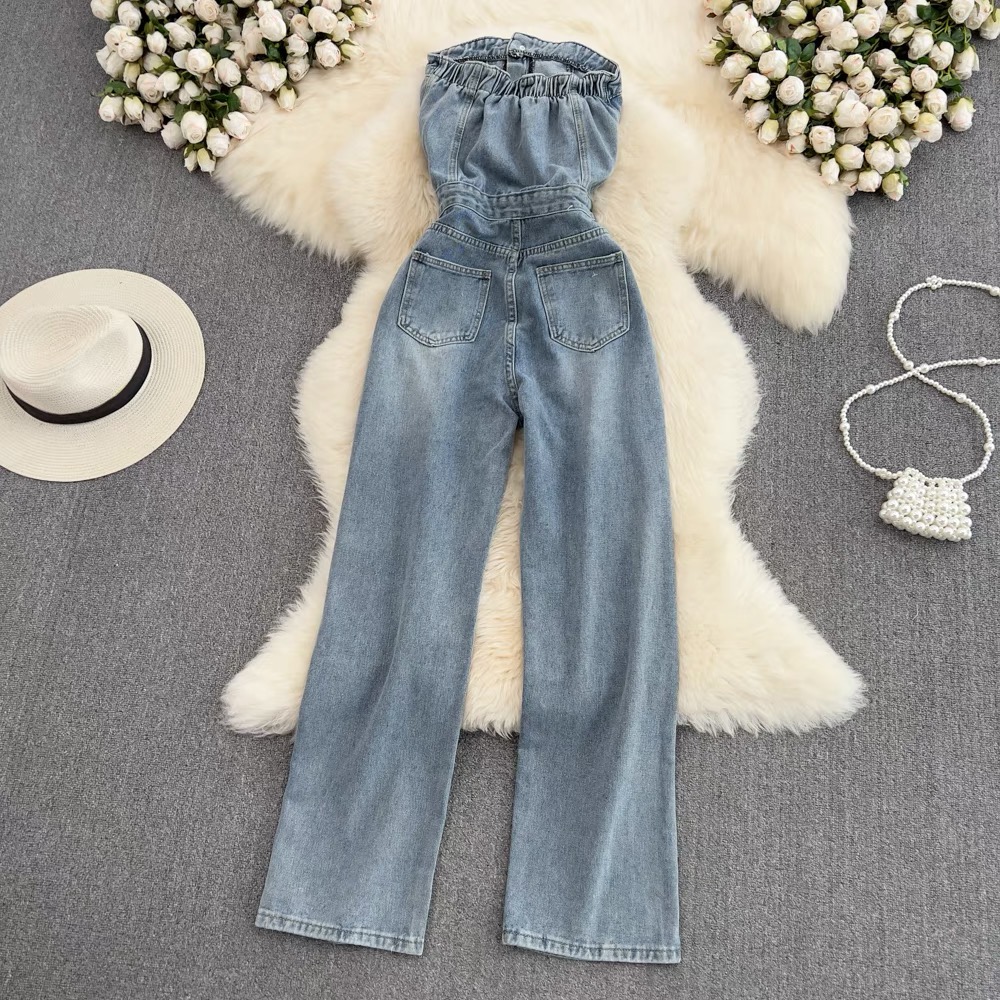 Maria denim jumpsuit JRZZ477 images